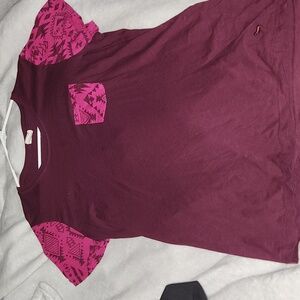 Victoria's Secret PINK Aztec pocket tshirt. SIZE LARGE